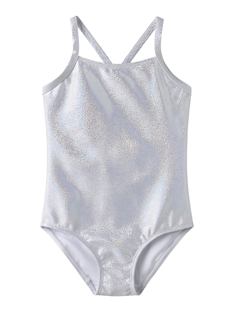 Baddräkt Zola Glittrig Enfärgad Silver