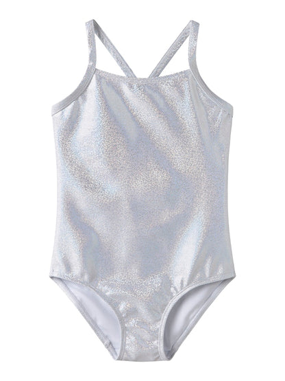 Baddräkt Zola Glittrig Enfärgad Silver