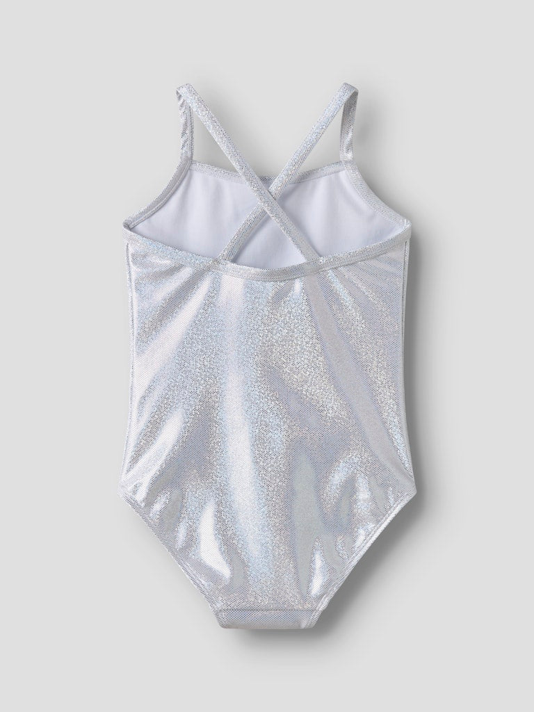 Baddräkt Zola Glittrig Enfärgad Silver