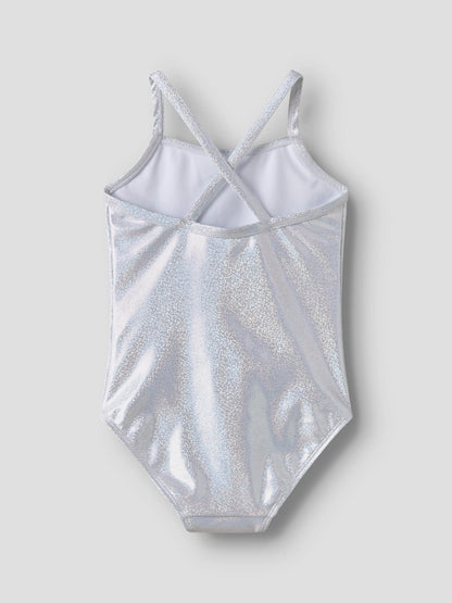 Baddräkt Zola Glittrig Enfärgad Silver