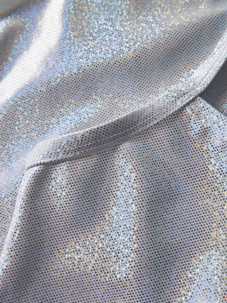 Baddräkt Zola Glittrig Enfärgad Silver