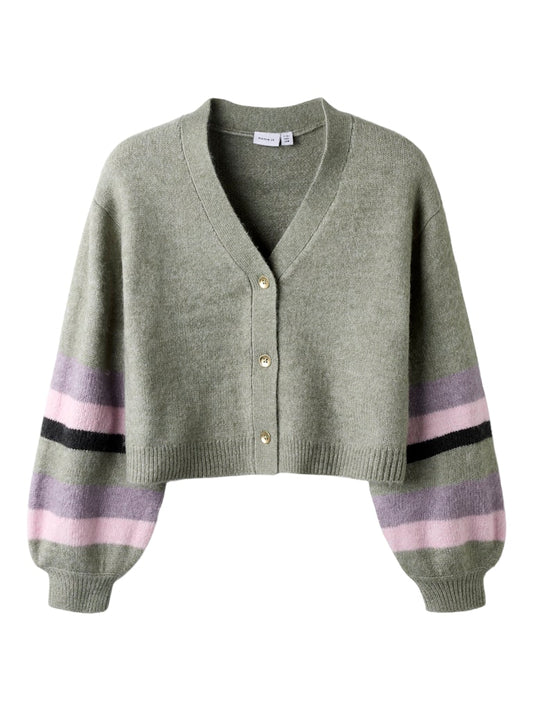 Stickad Kofta Belen Grön