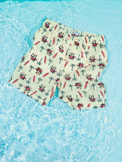 Badshorts Zaddi Tukan Limegrön