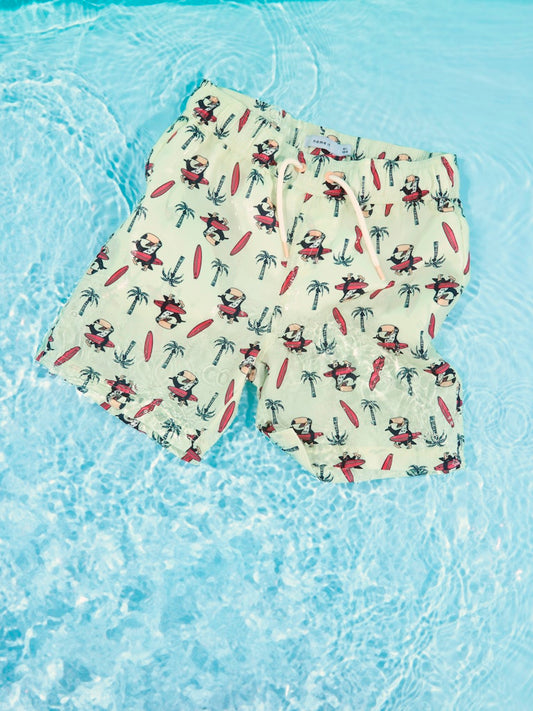 Badshorts Zaddi Tukan Limegrön