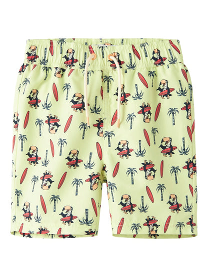 Badshorts Zaddi Tukan Limegrön