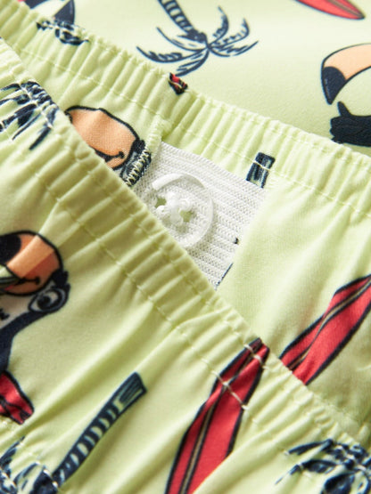 Badshorts Zaddi Tukan Limegrön