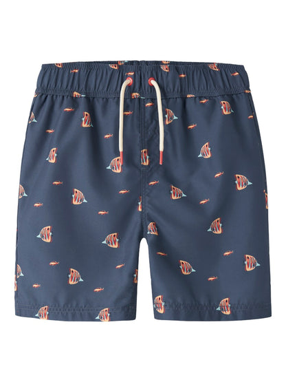 Badshorts Zaddi Fiskar Blå