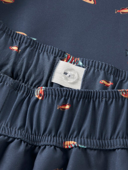 Badshorts Zaddi Fiskar Blå