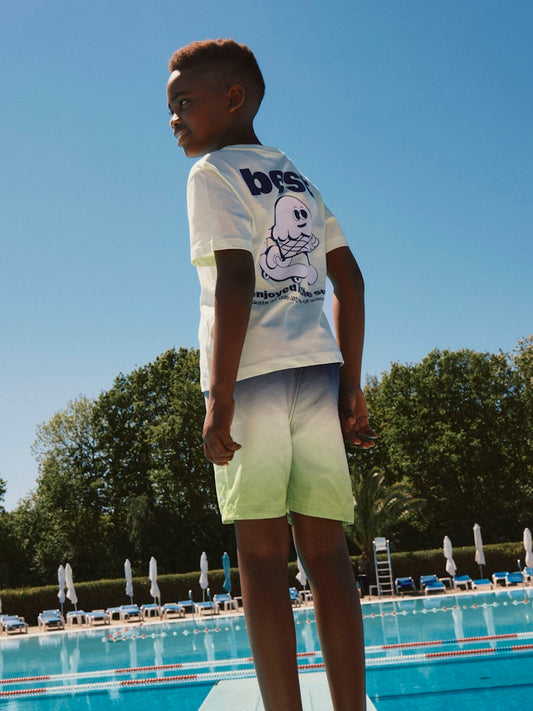 Badshorts Zoccas Flerfärgad Lime/Blå