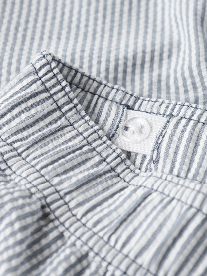 Badshorts Zackary Randiga Blå/Vit