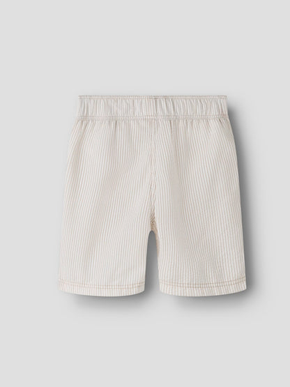 Badshorts Zackary Randiga Beige/Vit