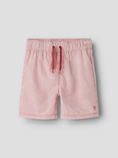 Badshorts Zackary Randiga Röd/Vit