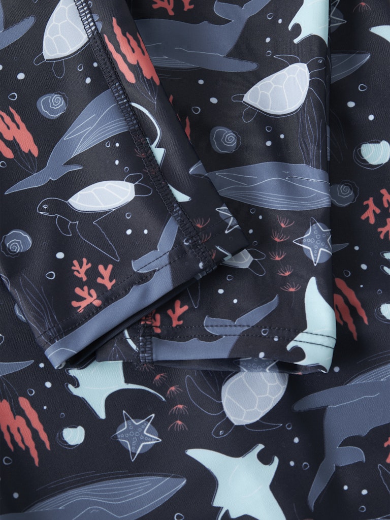 UV-dräkt Zippo 3/4 Djur Mönstrad Blå