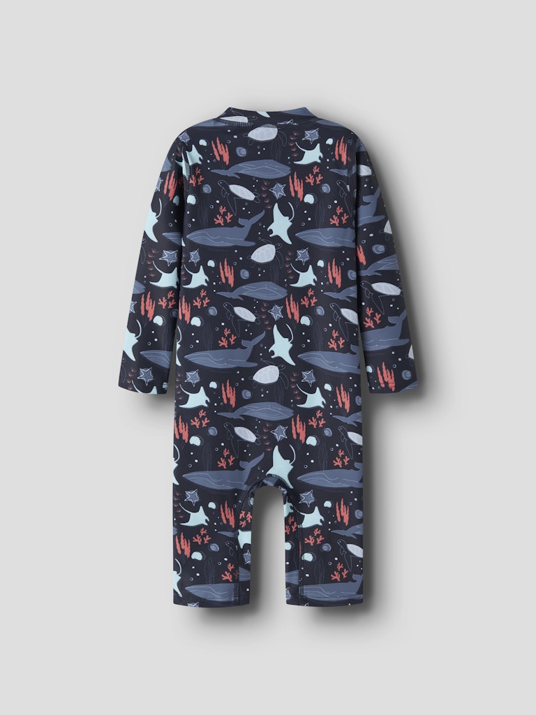 UV-dräkt Zippo 3/4 Djur Mönstrad Blå