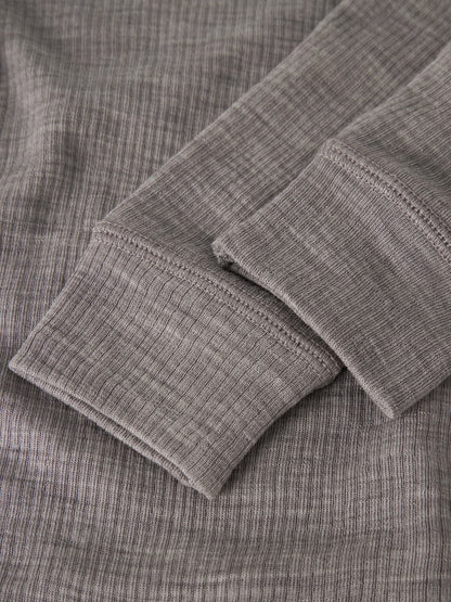 Legging Merinoull Wax NB Ribbad Enfärgad Beige