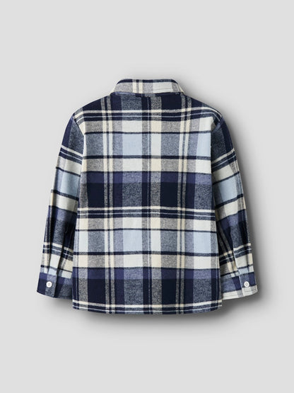 Skjorta Overshirt Flanell Rutig Detul Blå