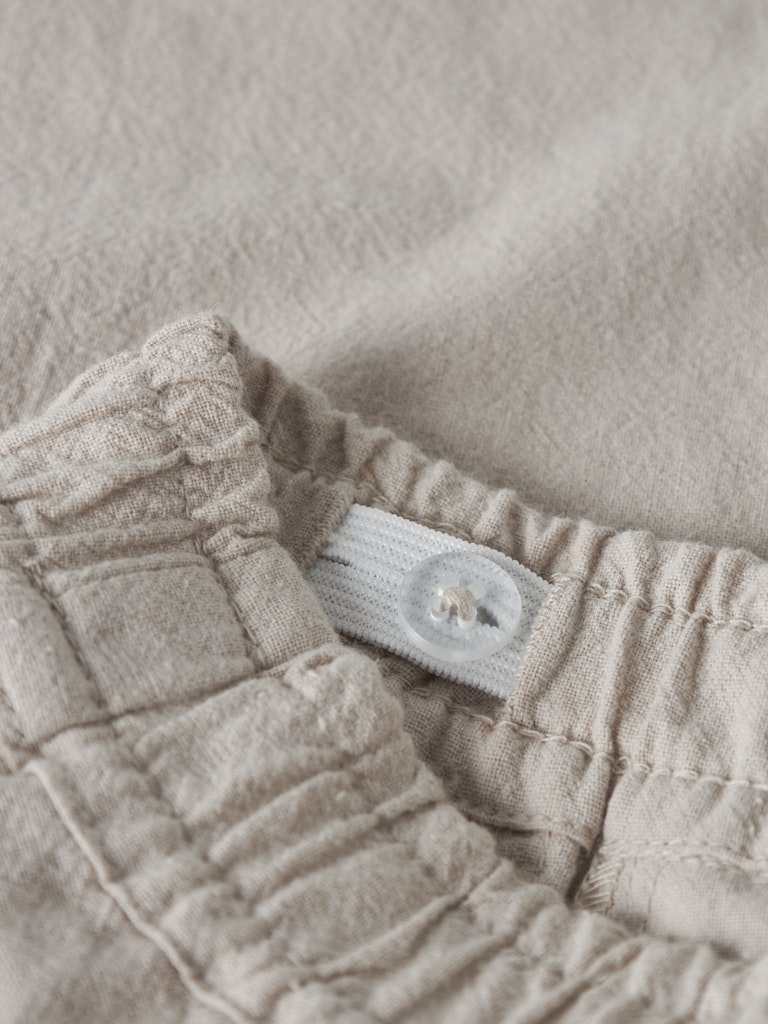 Byxa Derik Enfärgad Bomull Beige