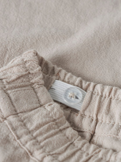 Byxa Derik Enfärgad Bomull Beige