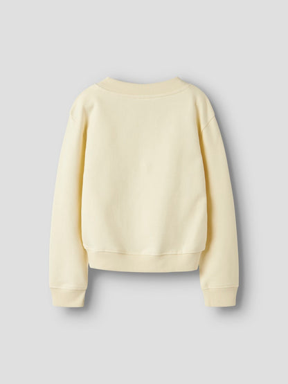Sweattröja Divora Enfärgad Gul