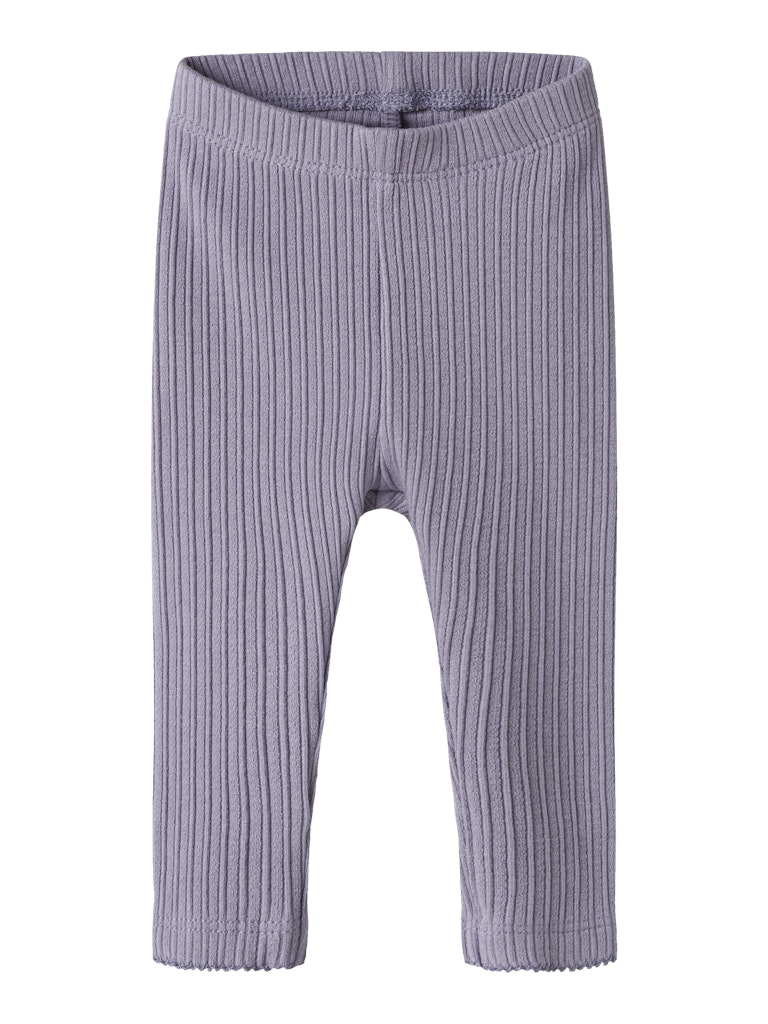 Leggings Demi Ribbade Enfärgade Lila