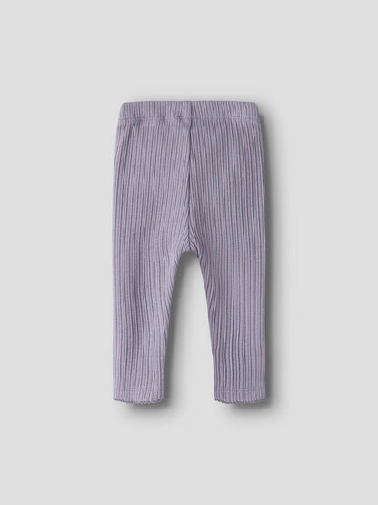 Leggings Demi Ribbade Enfärgade Lila