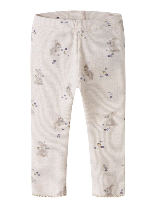 Leggings Kaniner Ribbade Diakab Beige