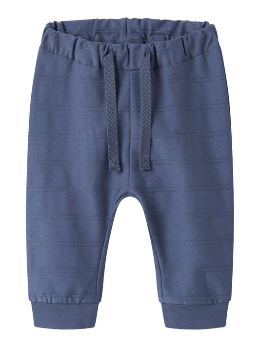 Sweatbyxa Denzel Enfärgad Struktur Blå