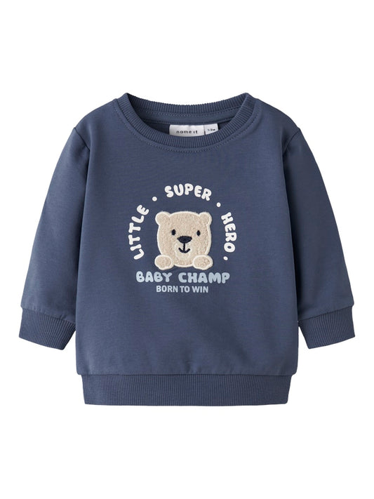 Sweattröja Nalle Detroit Blå