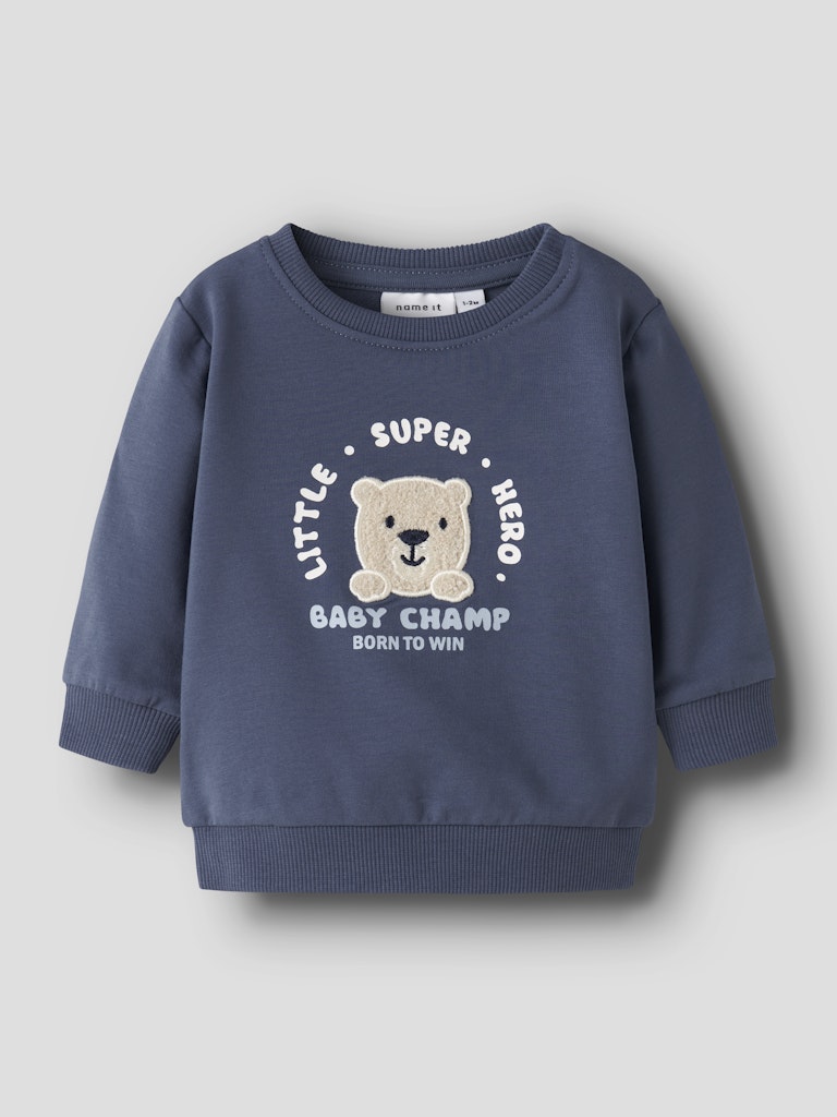 Sweattröja Nalle Detroit Blå