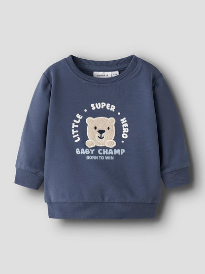 Sweattröja Nalle Detroit Blå