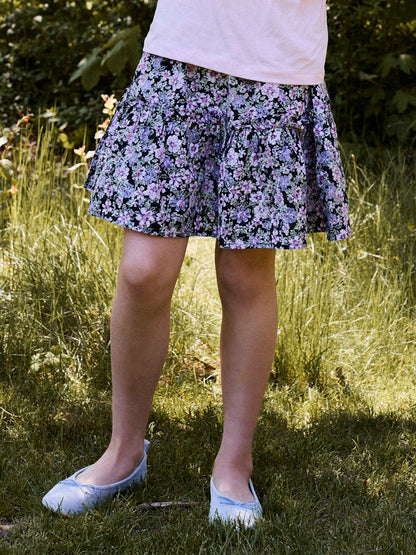 Kjol Darta Mönstrad Rosa/Svart