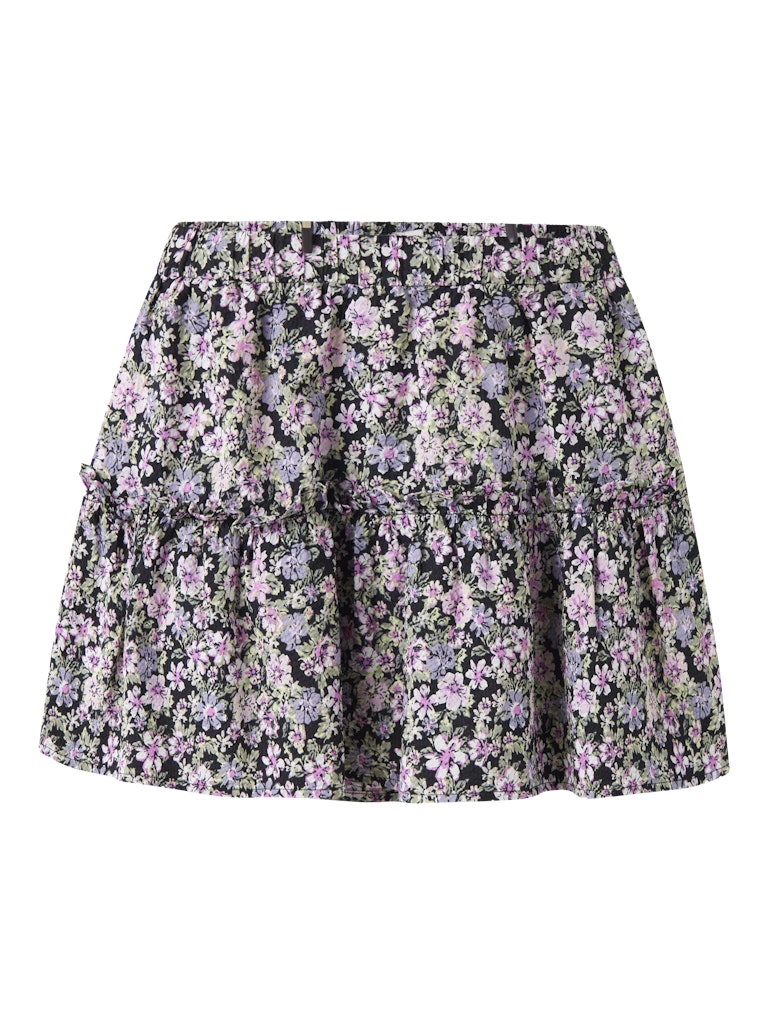 Kjol Darta Mönstrad Rosa/Svart