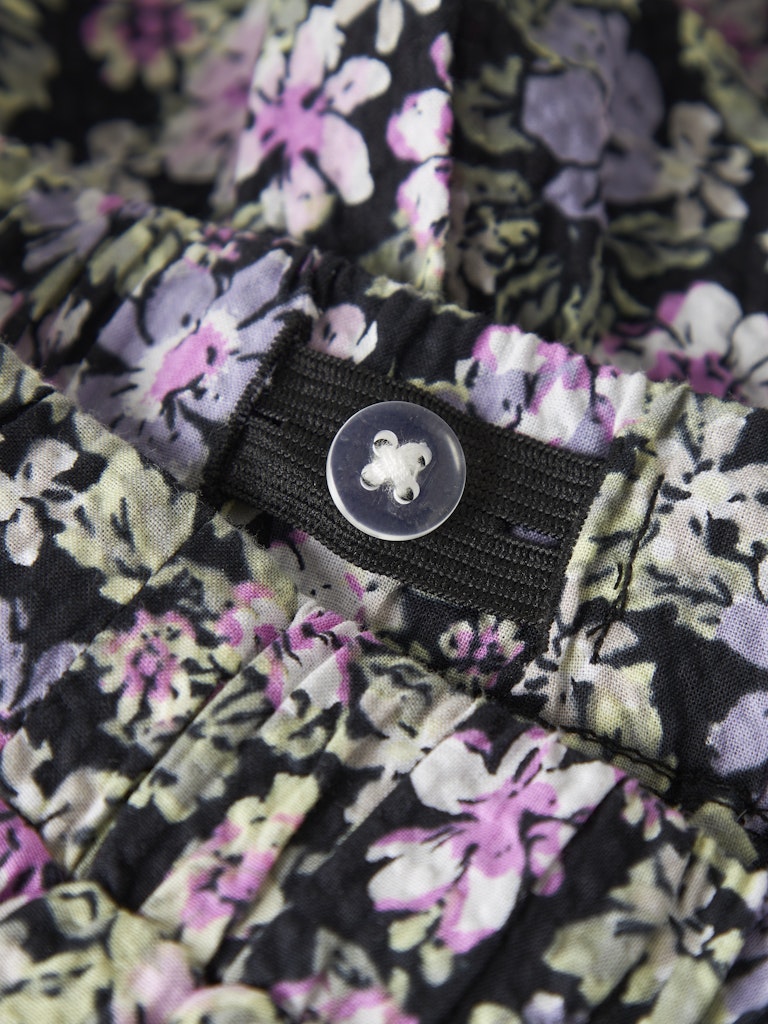 Kjol Darta Mönstrad Rosa/Svart