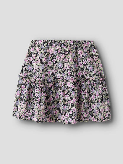 Kjol Darta Mönstrad Rosa/Svart