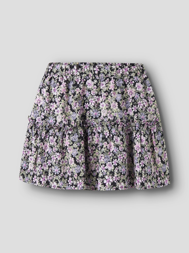 Kjol Darta Mönstrad Rosa/Svart