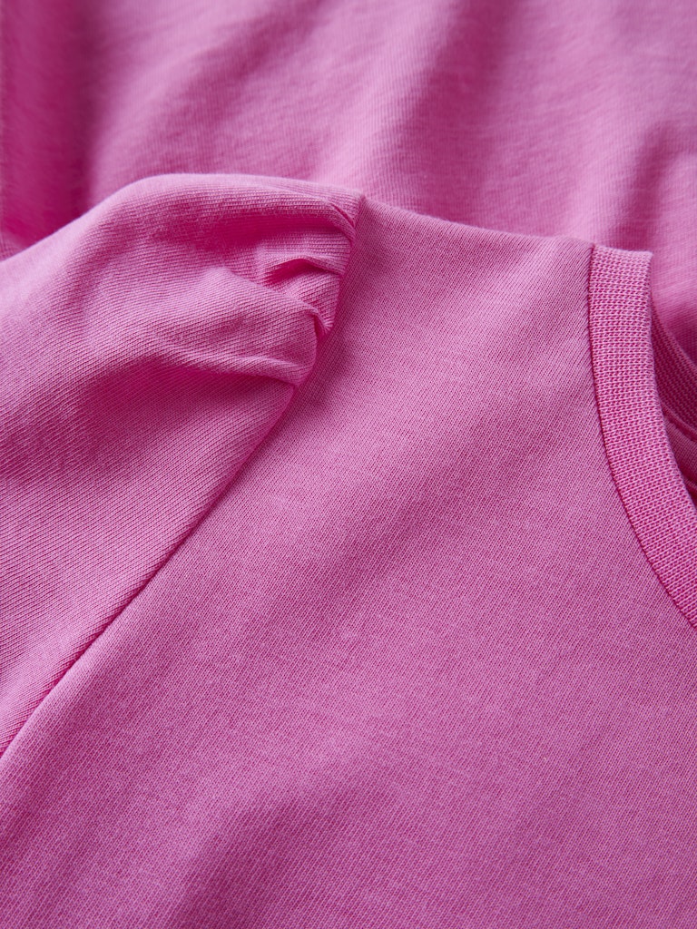 Klänning Kortärmad Vivia Enfärgad Rosa