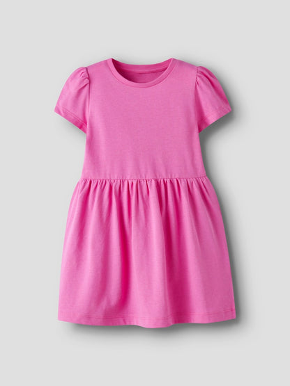 Klänning Kortärmad Vivia Enfärgad Rosa