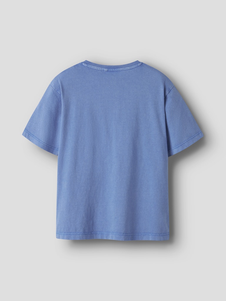 T-shirt Kortärmad Fandel Enfärgad Blå