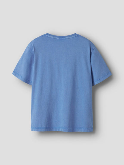 T-shirt Kortärmad Fandel Enfärgad Blå