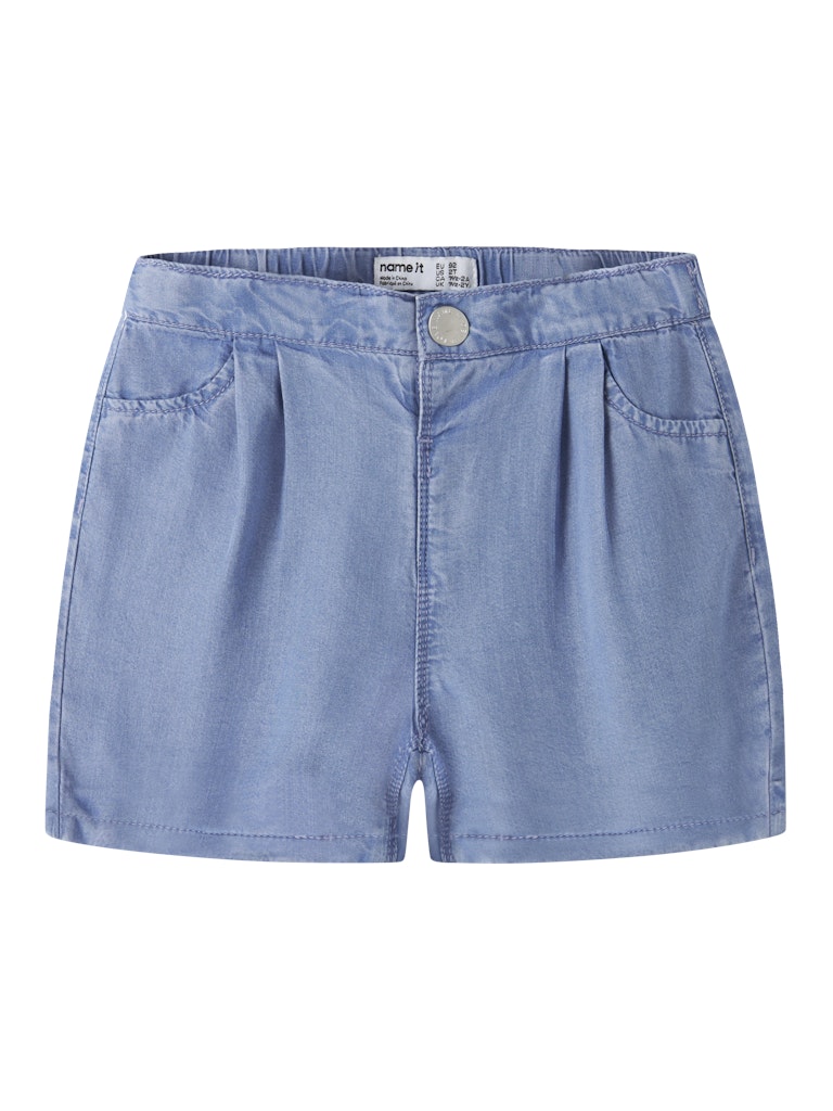 Jeansshorts Bella M Lös Passform Medium Tvätt Blå