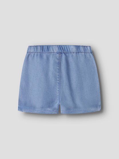 Jeansshorts Bella M Lös Passform Medium Tvätt Blå