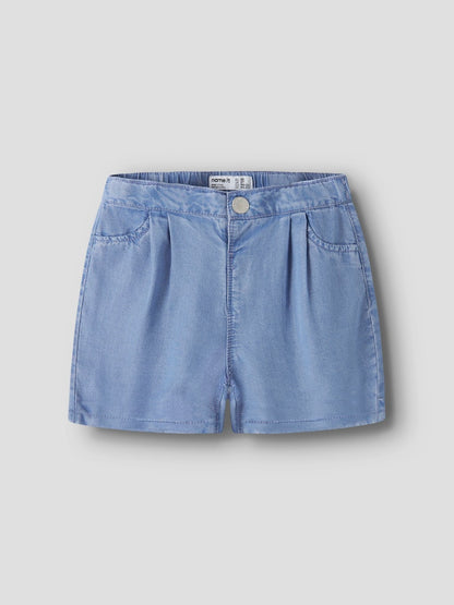Jeansshorts Bella M Lös Passform Medium Tvätt Blå