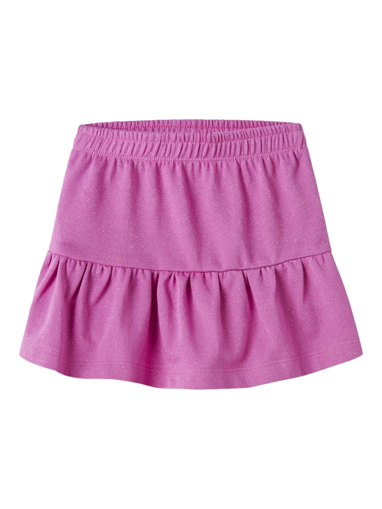 Kjol Ditter Volang Enfärgad Glitter Rosa