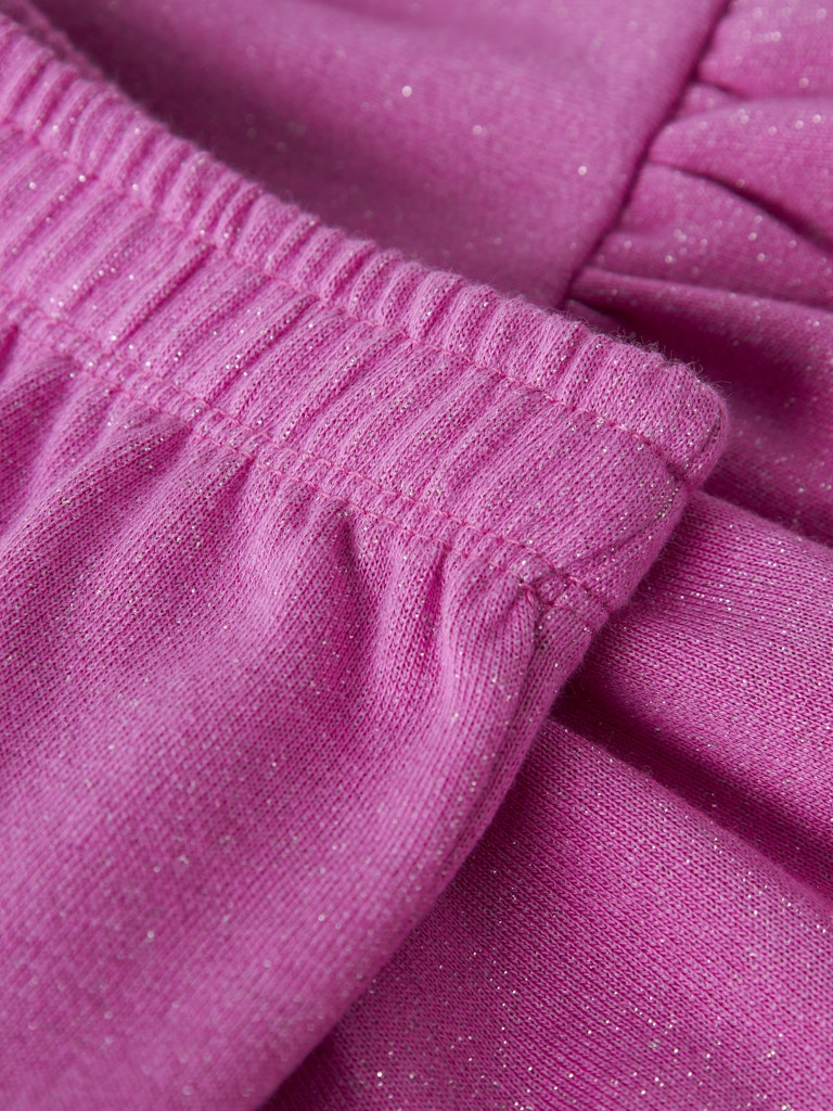 Kjol Ditter Volang Enfärgad Glitter Rosa