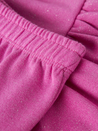 Kjol Ditter Volang Enfärgad Glitter Rosa