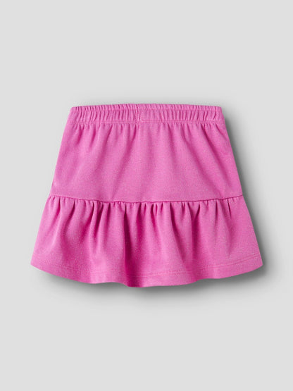 Kjol Ditter Volang Enfärgad Glitter Rosa