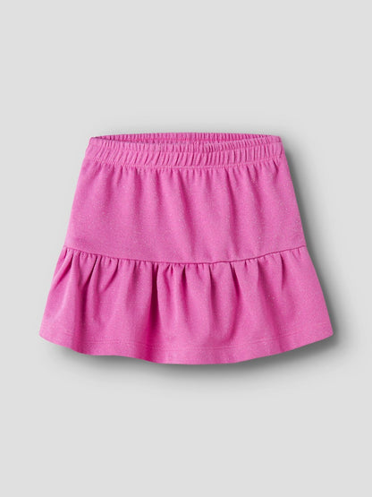 Kjol Ditter Volang Enfärgad Glitter Rosa