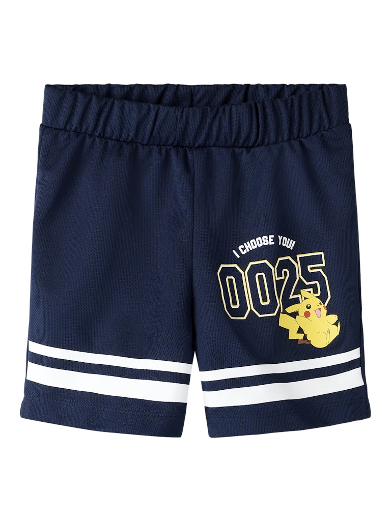 Shorts Pokémon Pikachu Mic Poly Marinblå