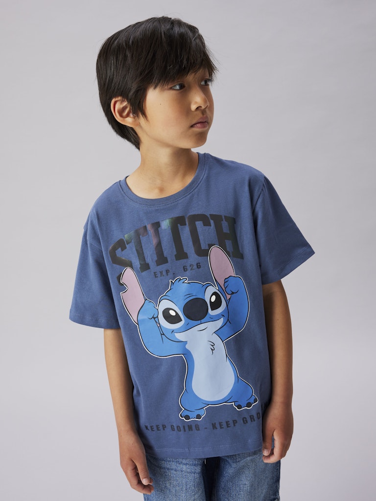 T-shirt Stitch Kortärmad  Falk Blå
