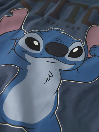 T-shirt Stitch Kortärmad  Falk Blå